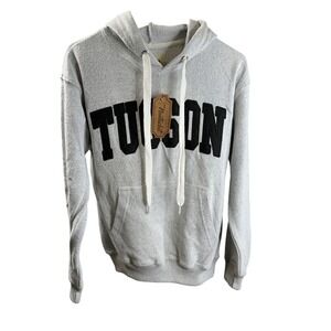 NEW YORK POPULAR Tucson Hoodie Sweatshirt Pullover Mens Gray Black Cotton